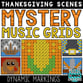 Thanksgiving Mystery Music Grids - Dynamics Digital Resources